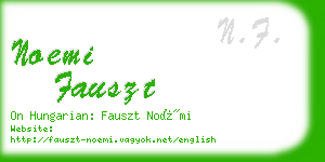 noemi fauszt business card